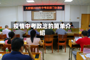 疫情中考政治的简单介绍