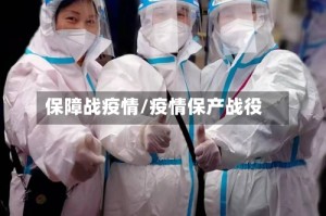 保障战疫情/疫情保产战役