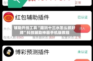 辅助开挂工具“趣玩十三水怎么抓好牌”科技辅助神器手机版教程