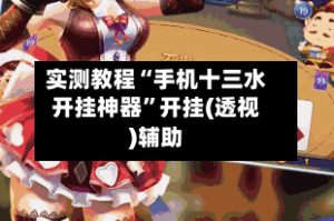 实测教程“手机十三水开挂神器”开挂(透视)辅助