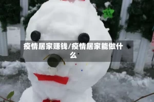 疫情居家赚钱/疫情居家能做什么