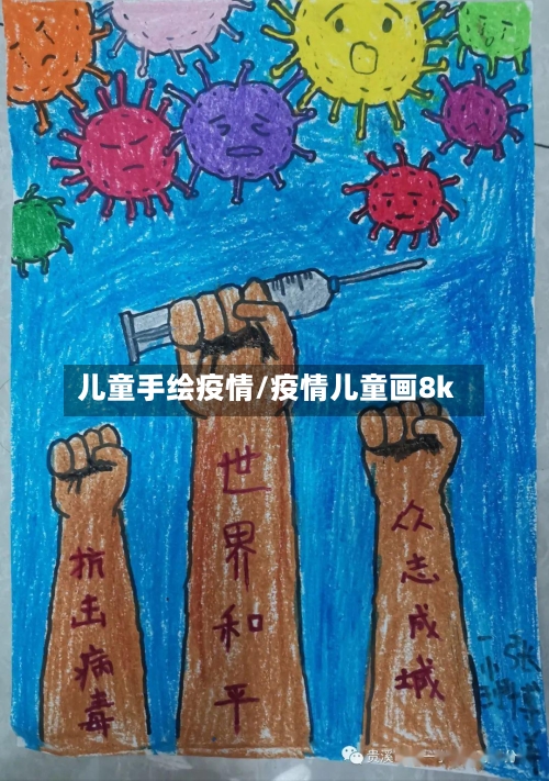 儿童手绘疫情/疫情儿童画8k-第1张图片
