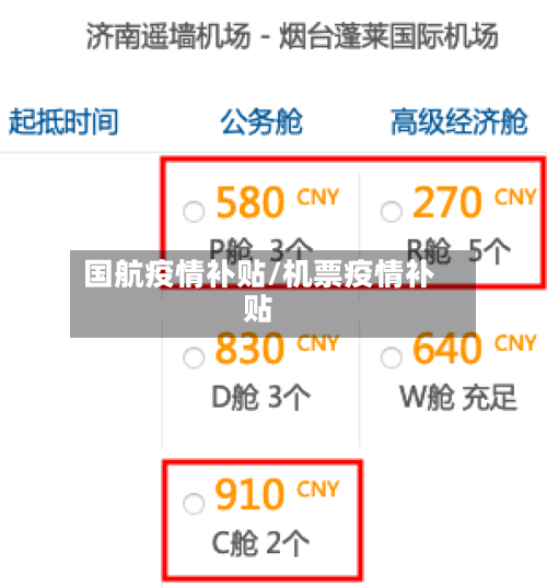 国航疫情补贴/机票疫情补贴-第1张图片