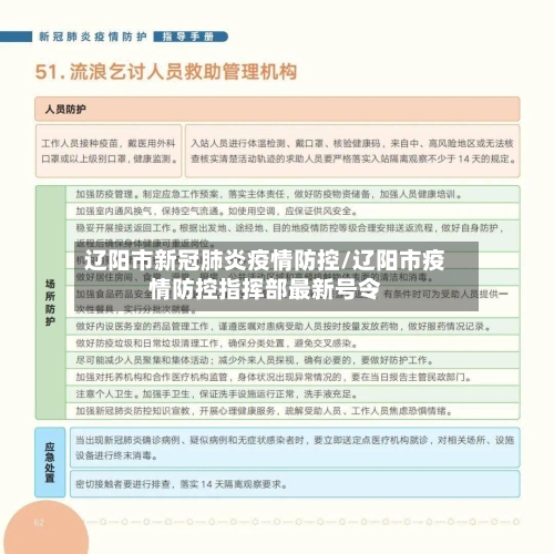 辽阳市新冠肺炎疫情防控/辽阳市疫情防控指挥部最新号令-第1张图片
