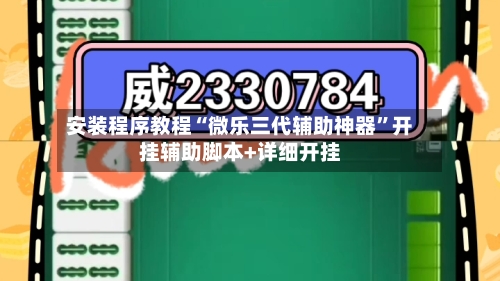 安装程序教程“微乐三代辅助神器”开挂辅助脚本+详细开挂-第2张图片