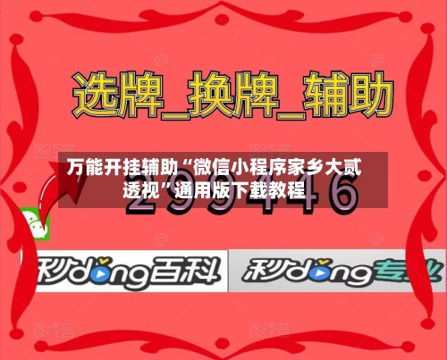 万能开挂辅助“微信小程序家乡大贰透视	”通用版下载教程-第1张图片