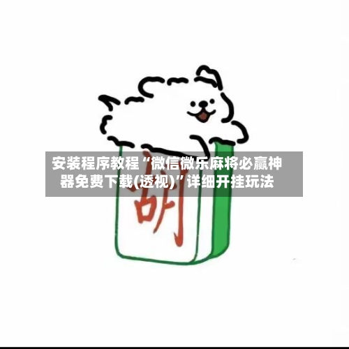 安装程序教程“微信微乐麻将必赢神器免费下载(透视)”详细开挂玩法-第1张图片