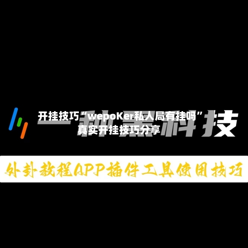 开挂技巧“wepoKer私人局有挂吗	”真实开挂技巧分享-第1张图片