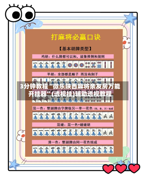 3分钟教程“微乐陕西麻将亲友房万能开挂器”(透视挂)辅助透视教程-第3张图片