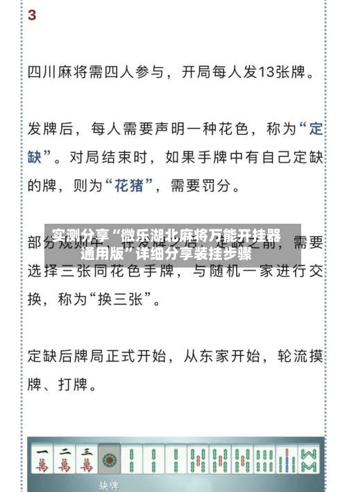 实测分享“微乐湖北麻将万能开挂器通用版”详细分享装挂步骤-第1张图片