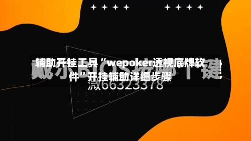 辅助开挂工具“wepoker透视底牌软件”开挂辅助详细步骤-第1张图片