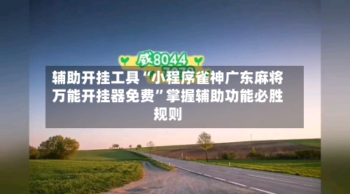 辅助开挂工具“小程序雀神广东麻将万能开挂器免费”掌握辅助功能必胜规则-第2张图片