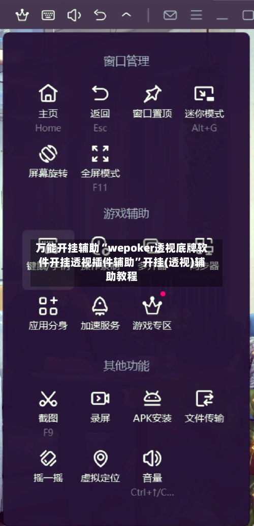 万能开挂辅助“wepoker透视底牌软件开挂透视插件辅助”开挂(透视)辅助教程-第2张图片