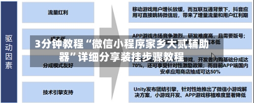 3分钟教程“微信小程序家乡大贰辅助器”详细分享装挂步骤教程-第3张图片