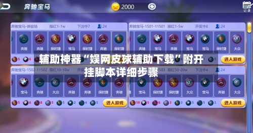 辅助神器“娱网皮球辅助下载”附开挂脚本详细步骤-第2张图片