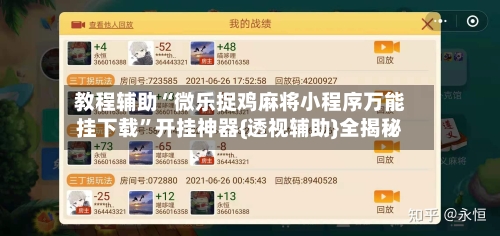 教程辅助“微乐捉鸡麻将小程序万能挂下载”开挂神器{透视辅助}全揭秘-第3张图片