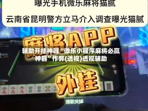 辅助开挂神器“微乐小程序麻将必赢神器	”作弊(透视)透视辅助-第1张图片