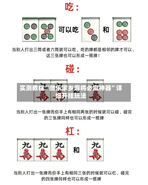 实测教程“微乐家乡麻将必赢神器”详细开挂玩法-第2张图片